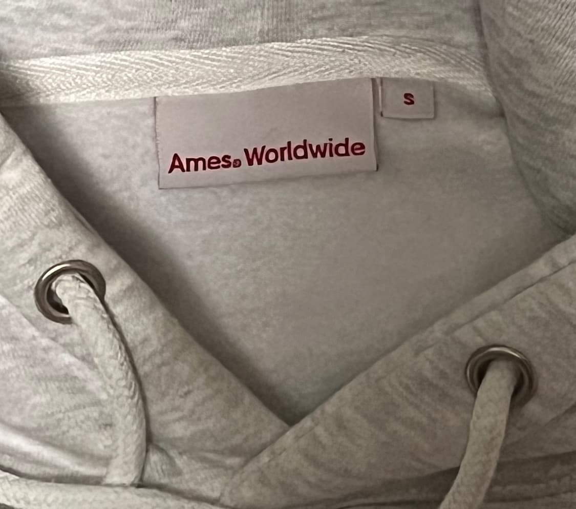 Ames Worldwide 빅 타이포 후드티 S 상품이미지3