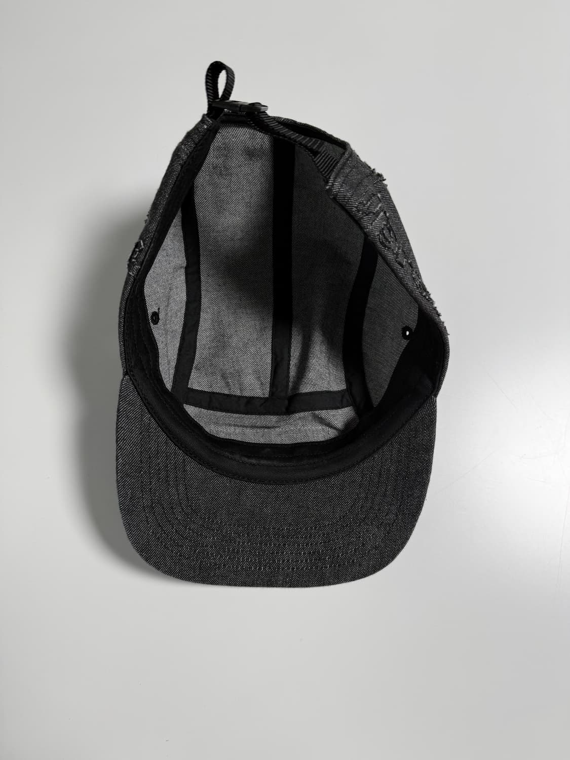 Supreme Lasered Denim Camp Cap Black 상품이미지5