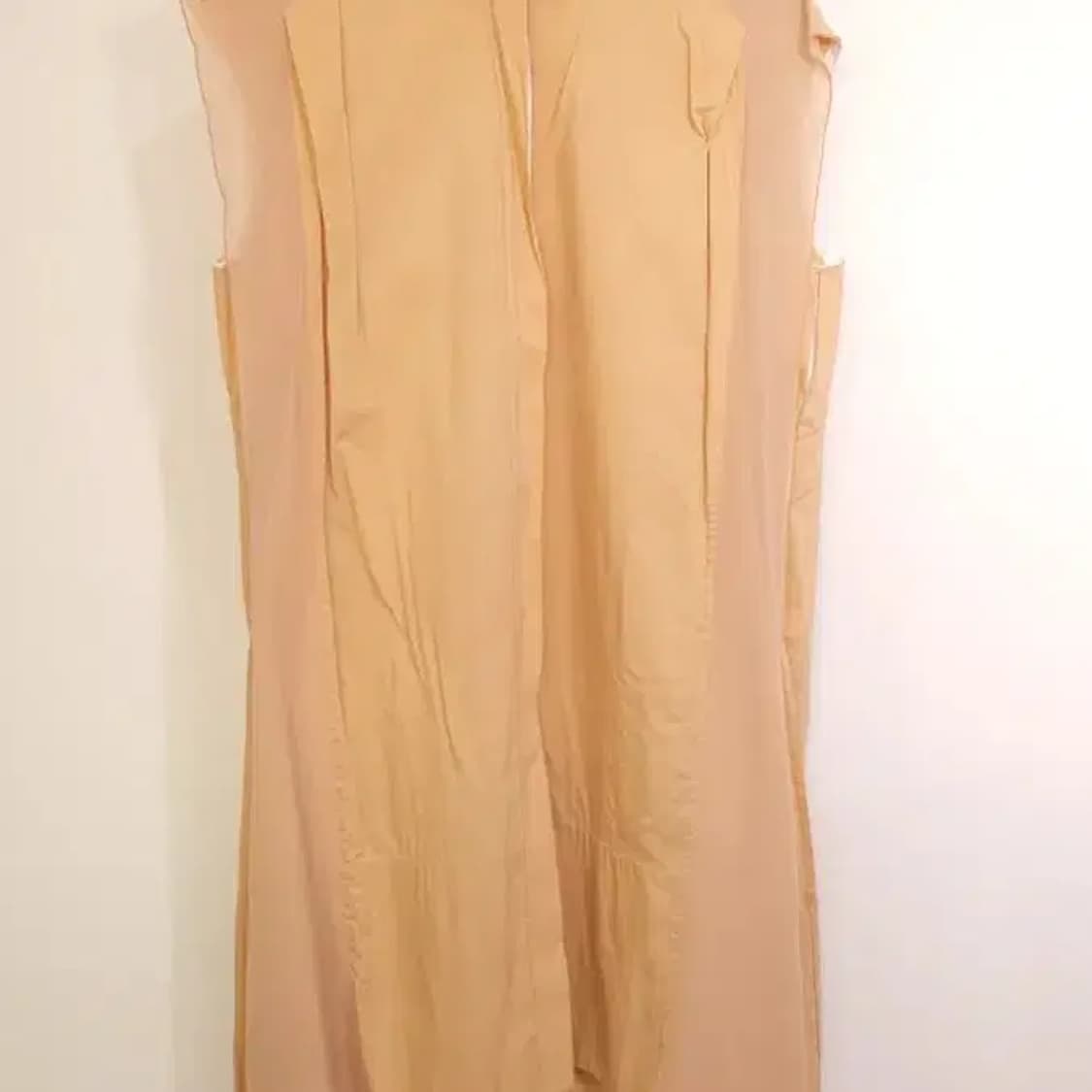 한섬 시스템 배색 롱 셔츠 원피스 66 오버핏 상품이미지4