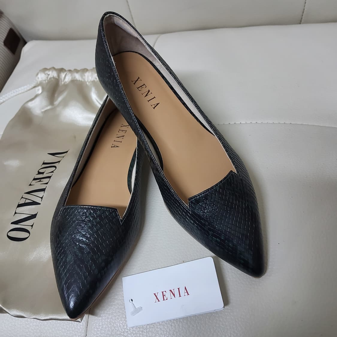 새상품 금강제화 제니아 소가죽 플랫슈즈  펌프스 구두 235 상품이미지1