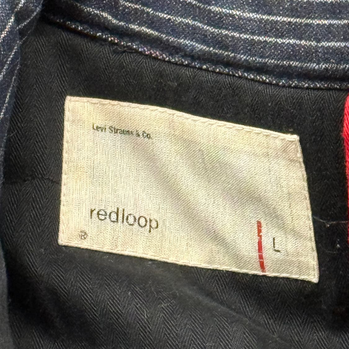 [정품/L] 리바이스 레드룹 웨스턴 레 더 스트라이프 데님 자켓 c1 상품이미지5