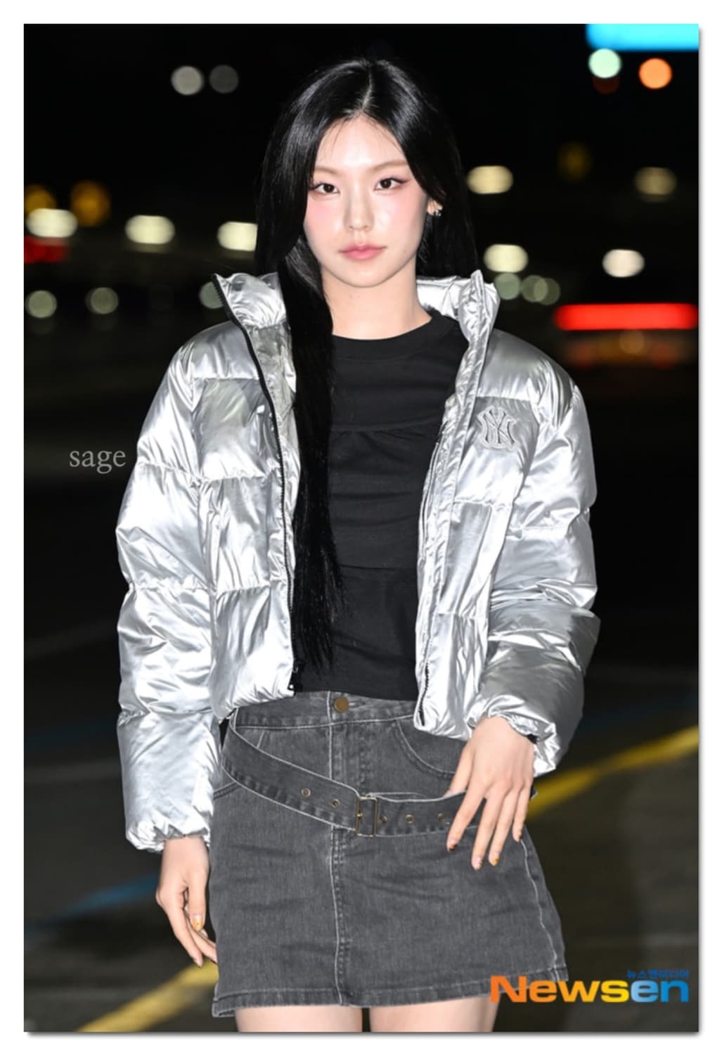 MLB 뉴욕 양키스 실버 푸퍼 패딩 덕다운 상품이미지3