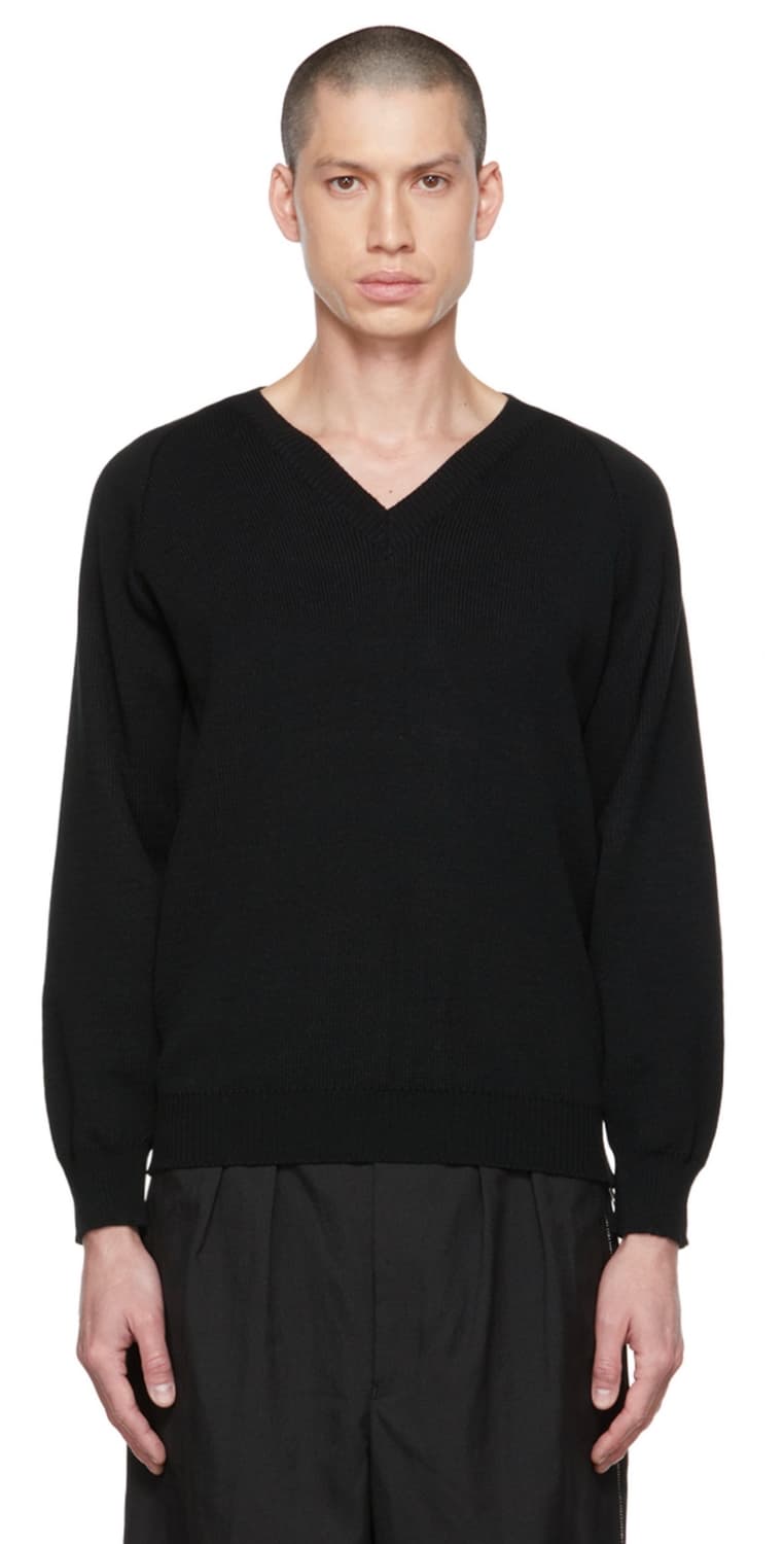 [M] 꼼데가르송 옴므 듀스 v넥 스웨터 상품이미지1