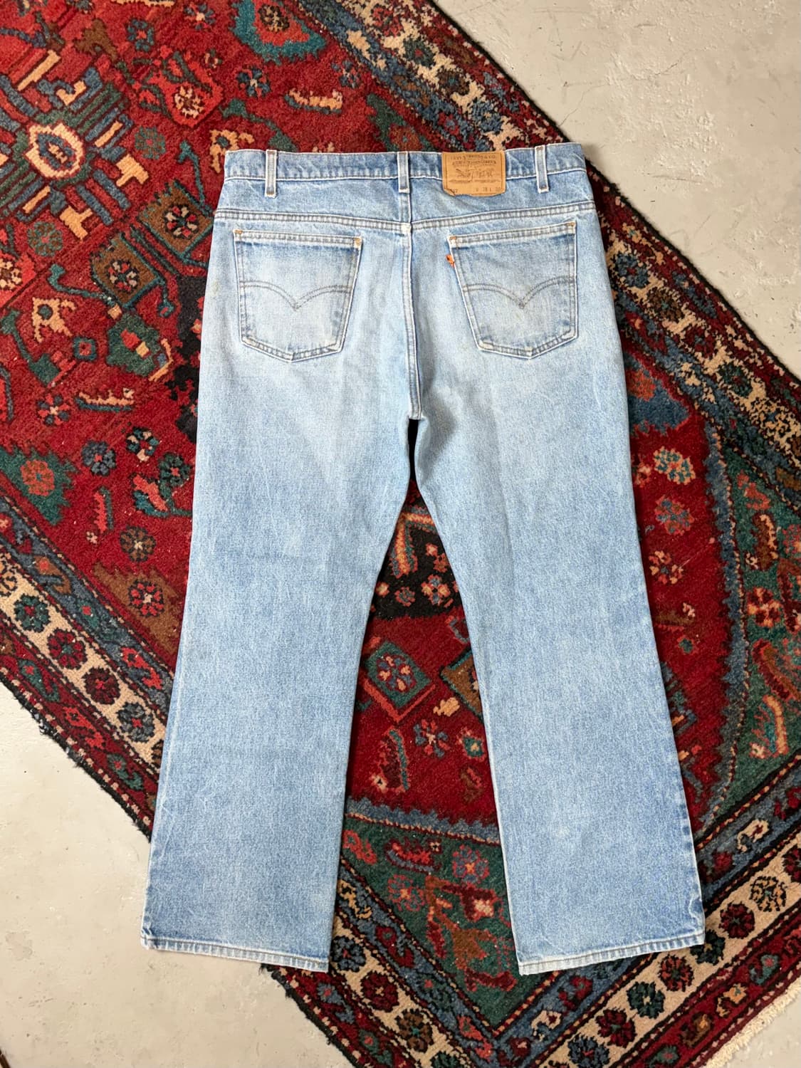 90's USA Made 빈티지 리바이스 517 오렌지탭 부츠컷 상품이미지4