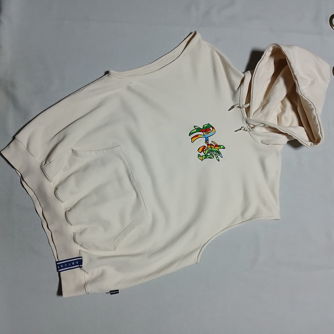 로맨틱크라운 단청 후드 조끼 오버핏 레이어드 상품이미지6