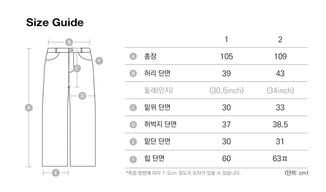 아캄 CROS2 워싱 데님 팬츠 상품이미지4
