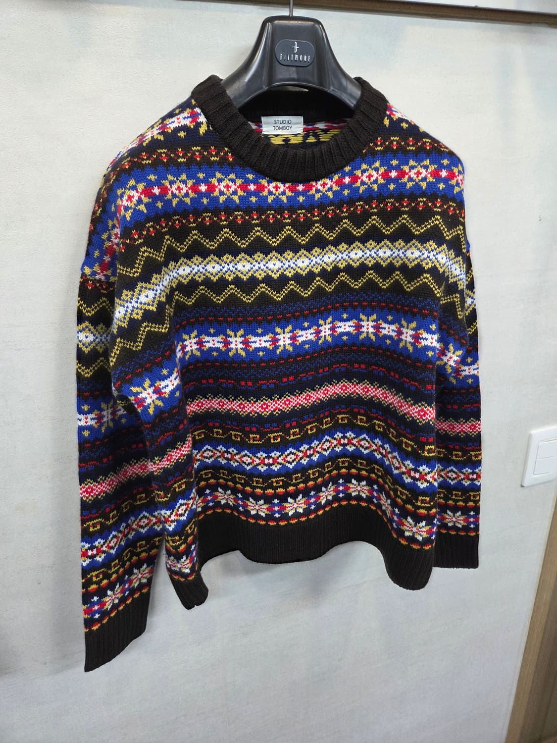 스튜디오 톰보이 믹스컬러 울 니트 프리  상품이미지5