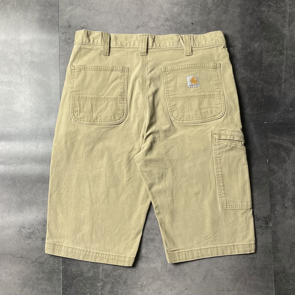 CARHARTT 칼하트 베이지 유틸리티 워크 하프팬츠 A01043 상품이미지5