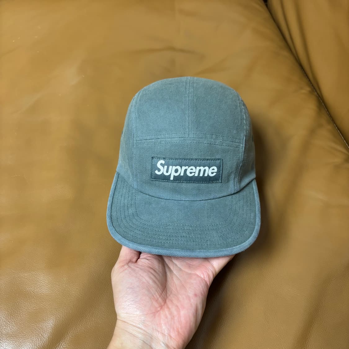 Supreme 슈프림 데님 캠프캡 모자 Washed Denim Teal 상품이미지2