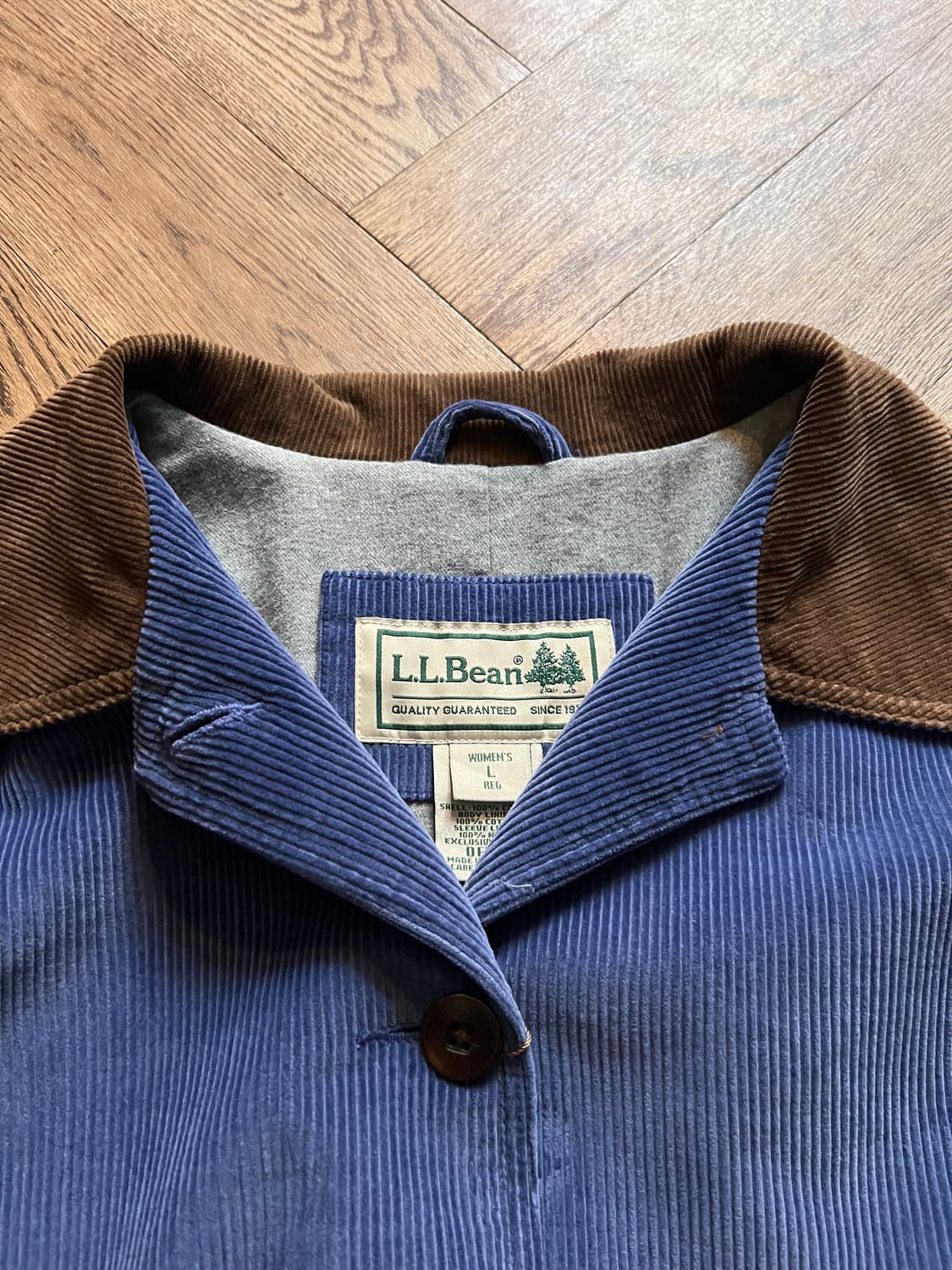 [L]L.L.Bean USA 엘엘빈 파스텔블루 코듀로이 헌팅자켓 상품이미지2