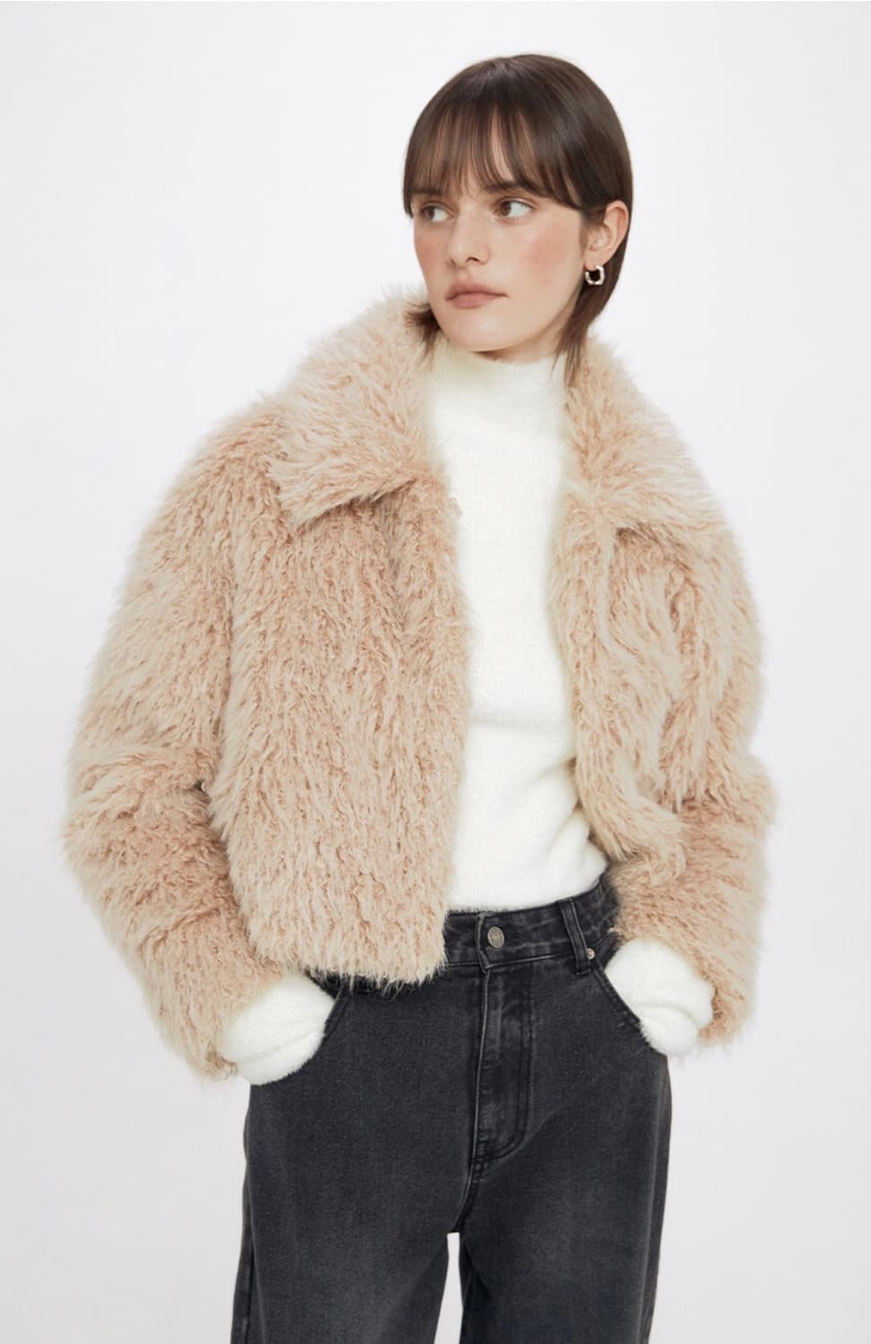 RAIVE 레이브 Fur Jacket VW3WJ030 beige 상품이미지2