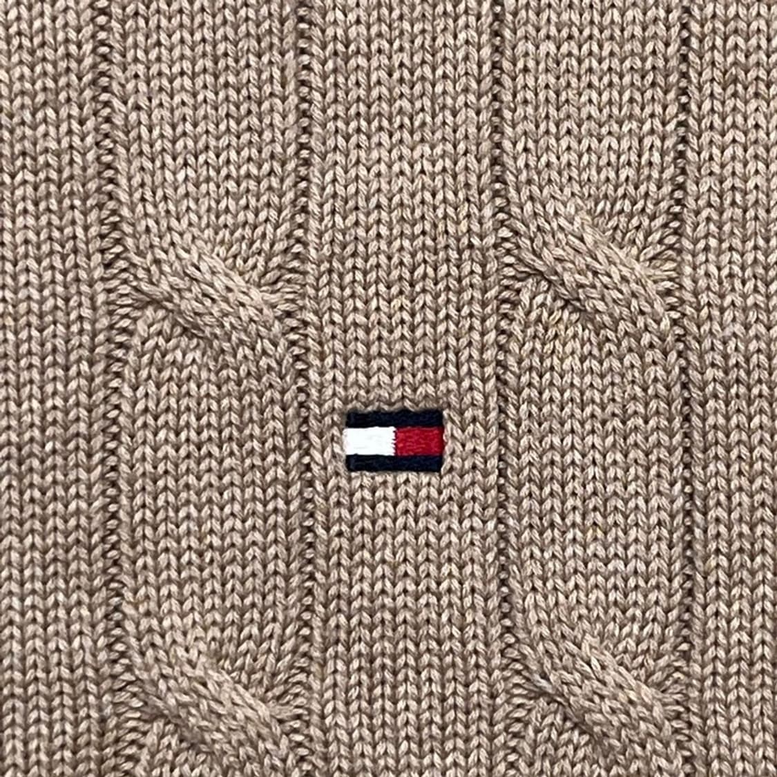 TOMMY HILFIGER 베이지 꽈배기 니트 M 상품이미지2