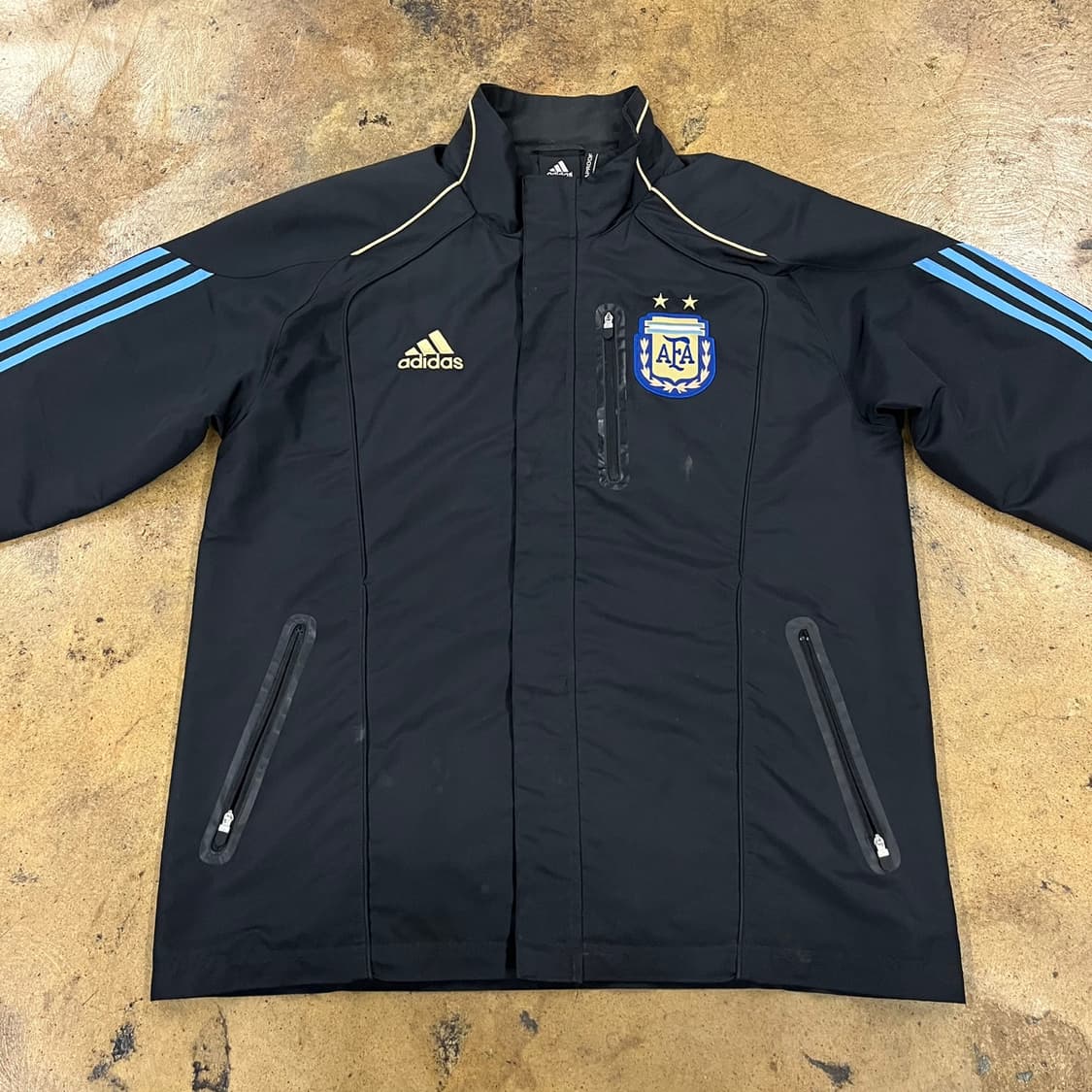 [정품/105] 아디다스 아르헨티나 축구 대표팀 바람막이 블랙 b14 상품이미지3