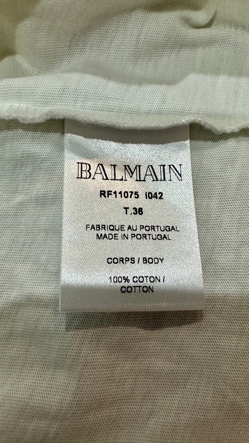 발망 여성 금장단추 민소매 티셔츠 화이트 T.36 정품 상품이미지5