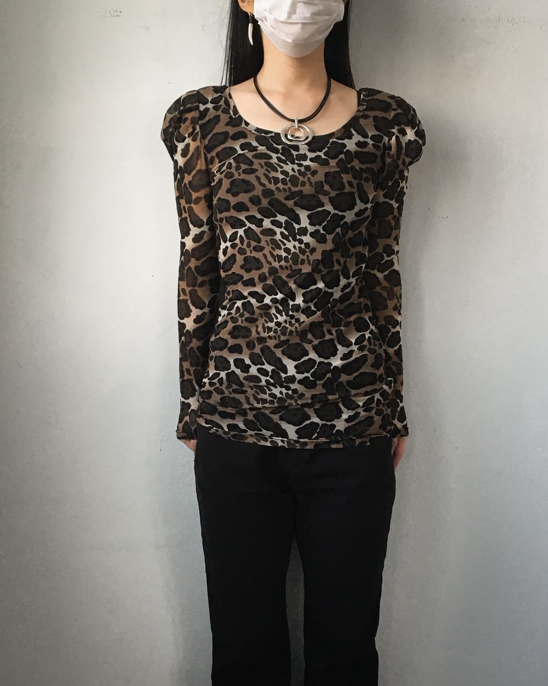 Leopard pattern top 상품이미지4