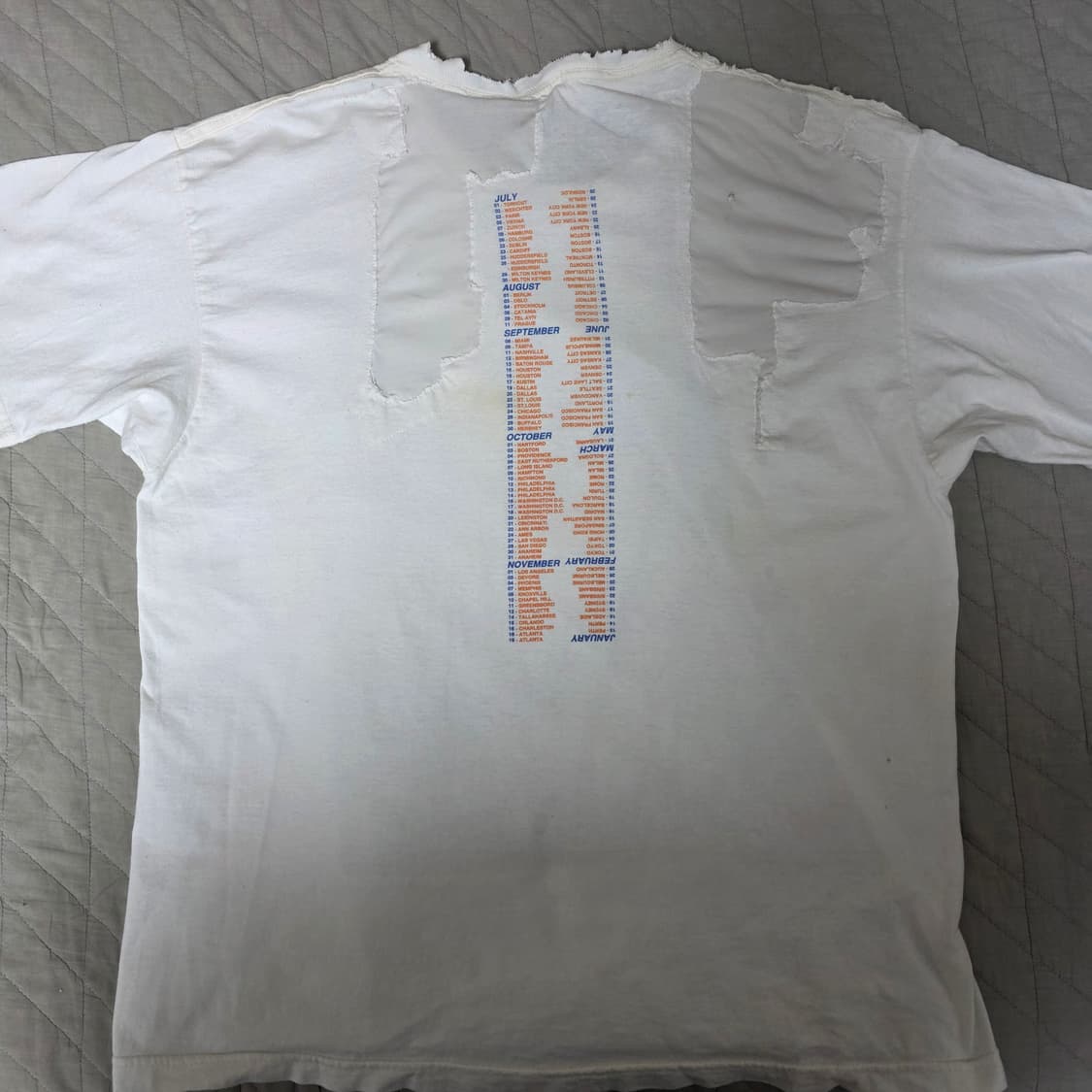 [L] 90s R.E.M Monster 몬스터 보로트래쉬드 빈티지 밴드티 상품이미지4