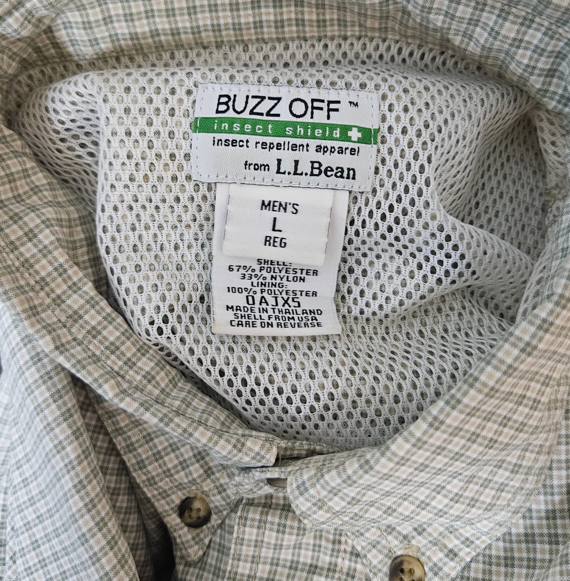 엘엘빈(L.L.Bean) 버즈오프 아웃도어 체크 셔츠 L (가슴 63) 상품이미지3