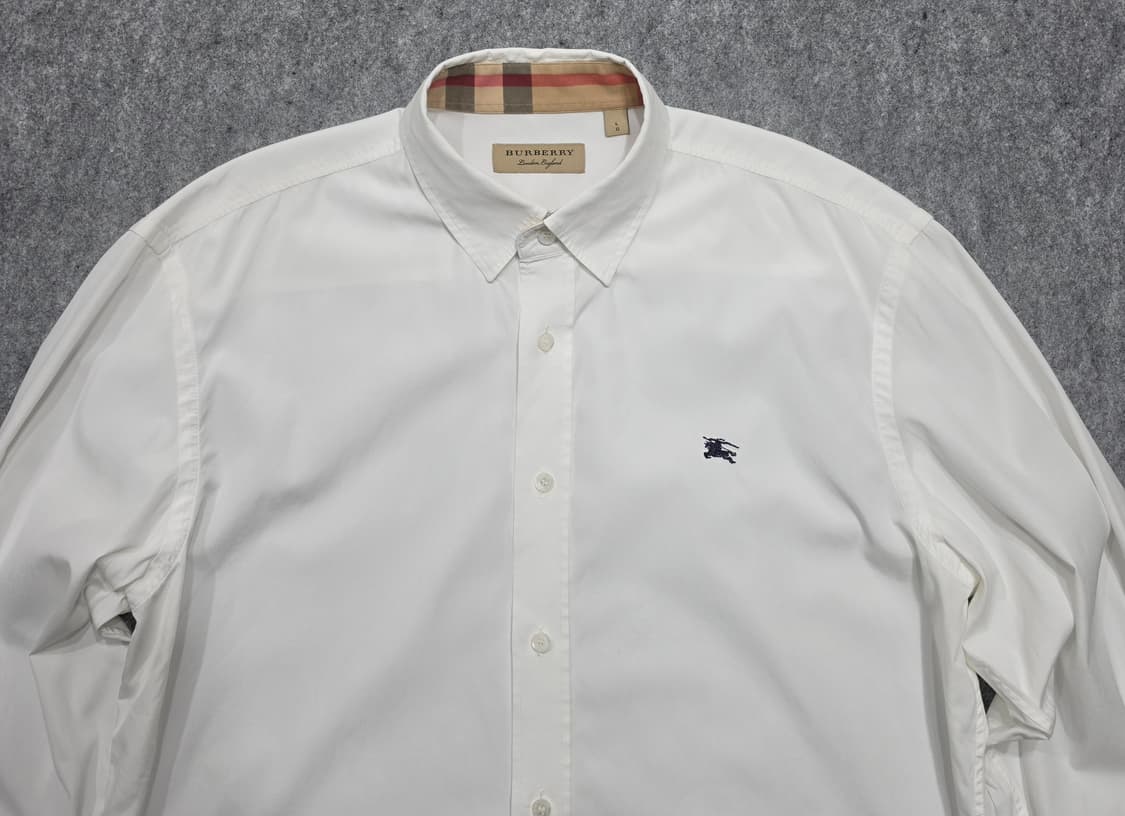 버버리 캠브릿지 셔츠 L 화이트 상품이미지3