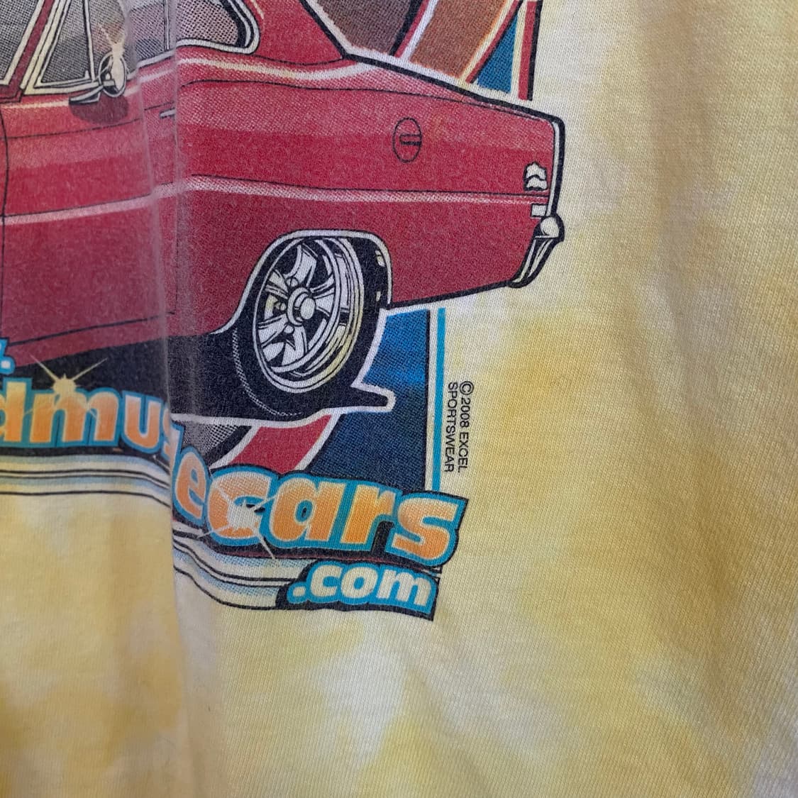 🌊Garment dye-ing muscle car T-shirts 상품이미지5