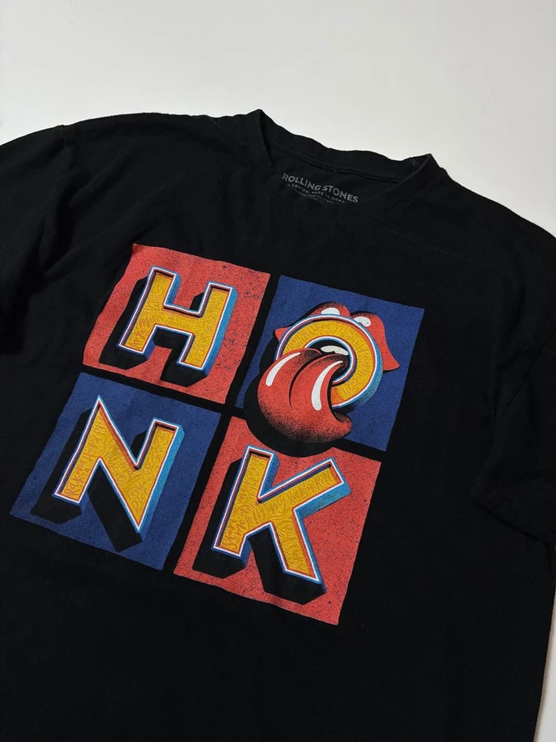 롤링 스톤즈 앨범 Honk 로고 프린트 반팔 티셔츠 PN9101 상품이미지2