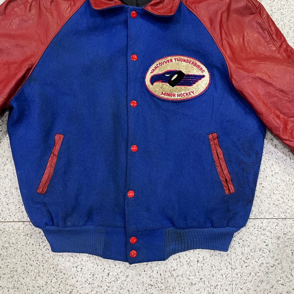 밴쿠버 썬더버드 빈티지 바시티 자켓 (L) 상품이미지2