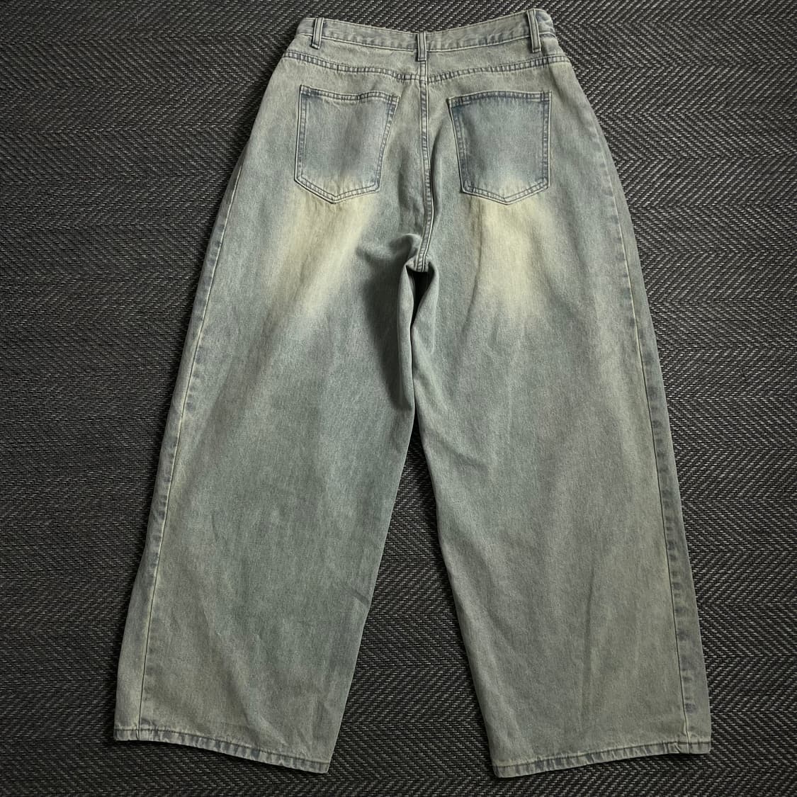 S-BIN JEANS 빈티지 와이드 연청 워싱 데님 팬츠 y 4662 상품이미지6