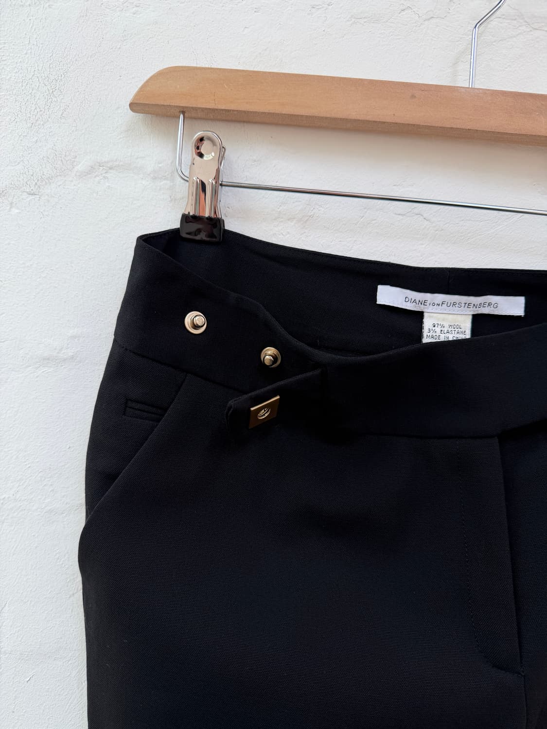 DVF 다이앤본퍼스텐버그 벨티드 로우라이즈 울 트라우저 4 상품이미지6