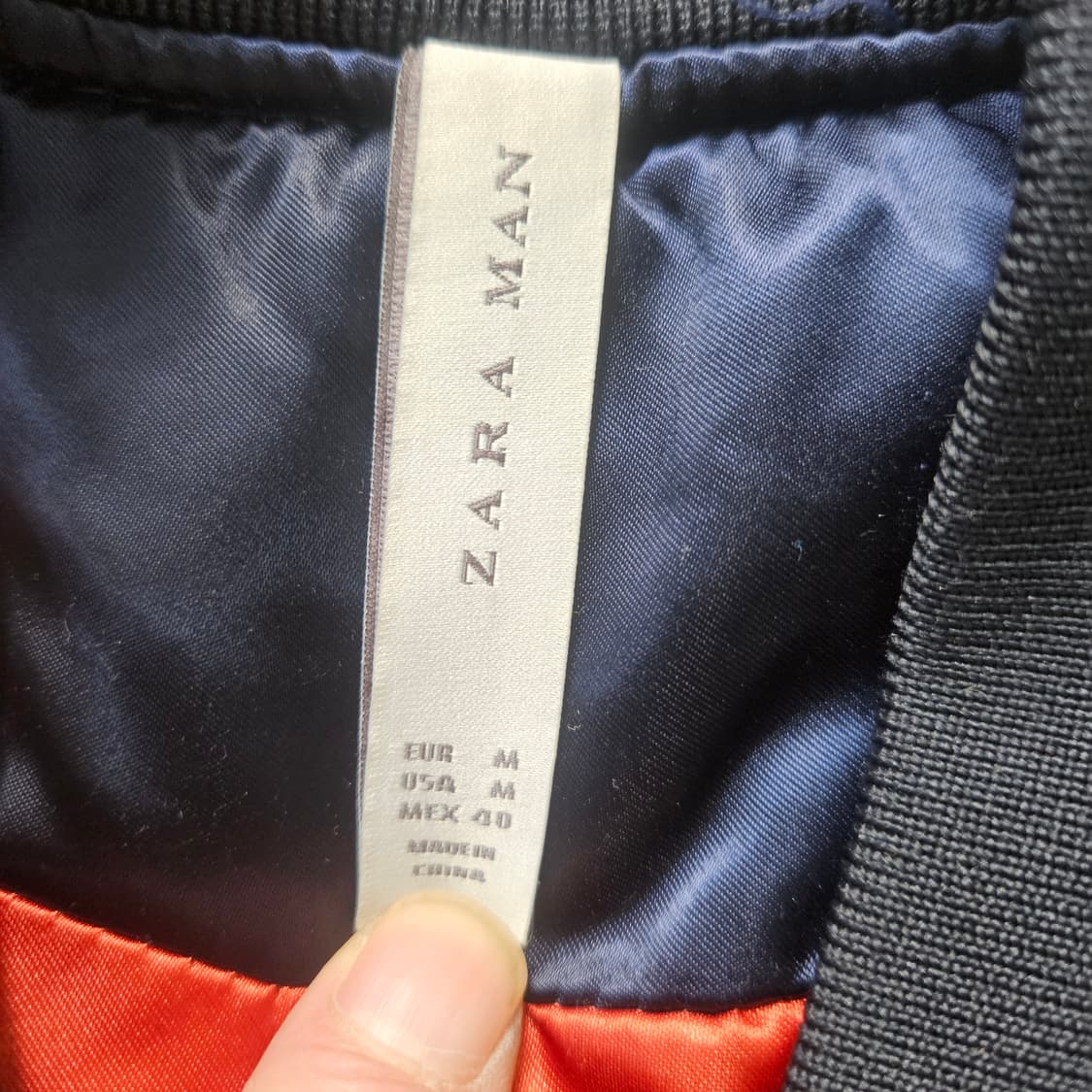 M 자라 남성 리버시블 항공점퍼 0310Y 상품이미지3