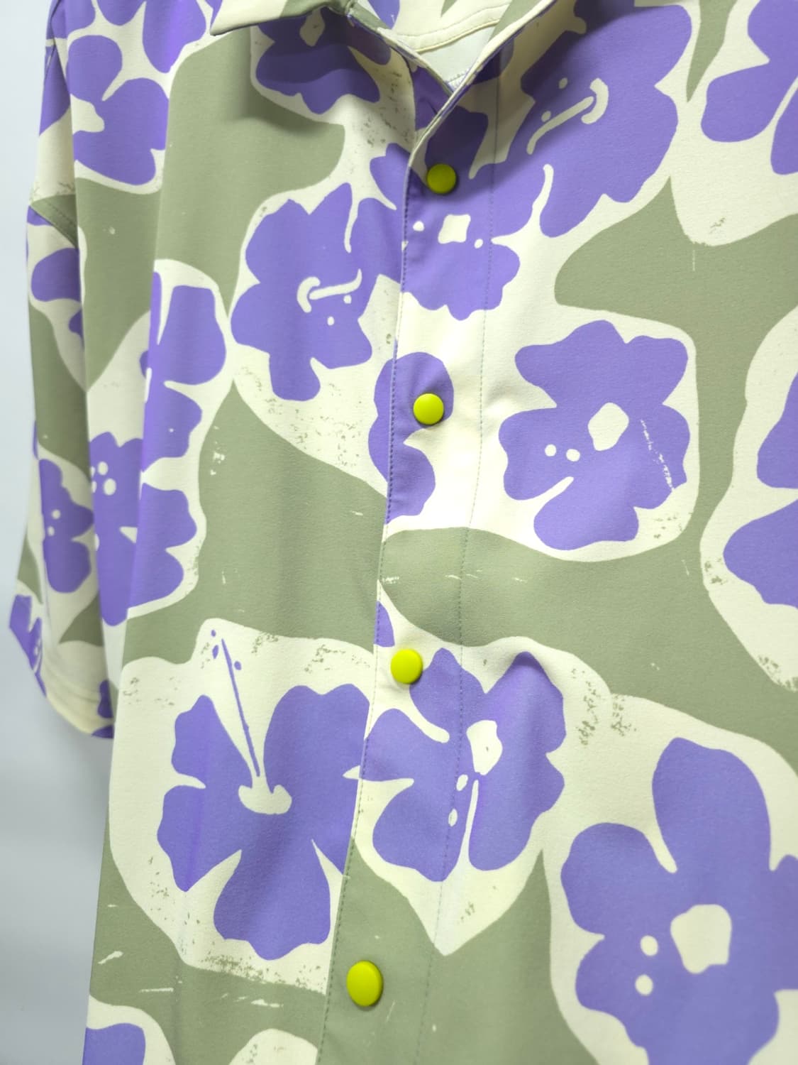 나이키 플라워 패턴 루즈핏 하와이안 반팔 셔츠 (~120)(빅사이즈) 상품이미지4