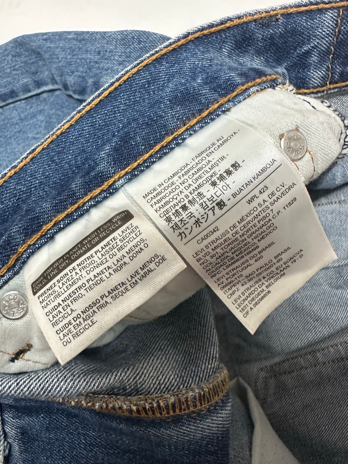 리바이스 505 데님 청바지 상품이미지6