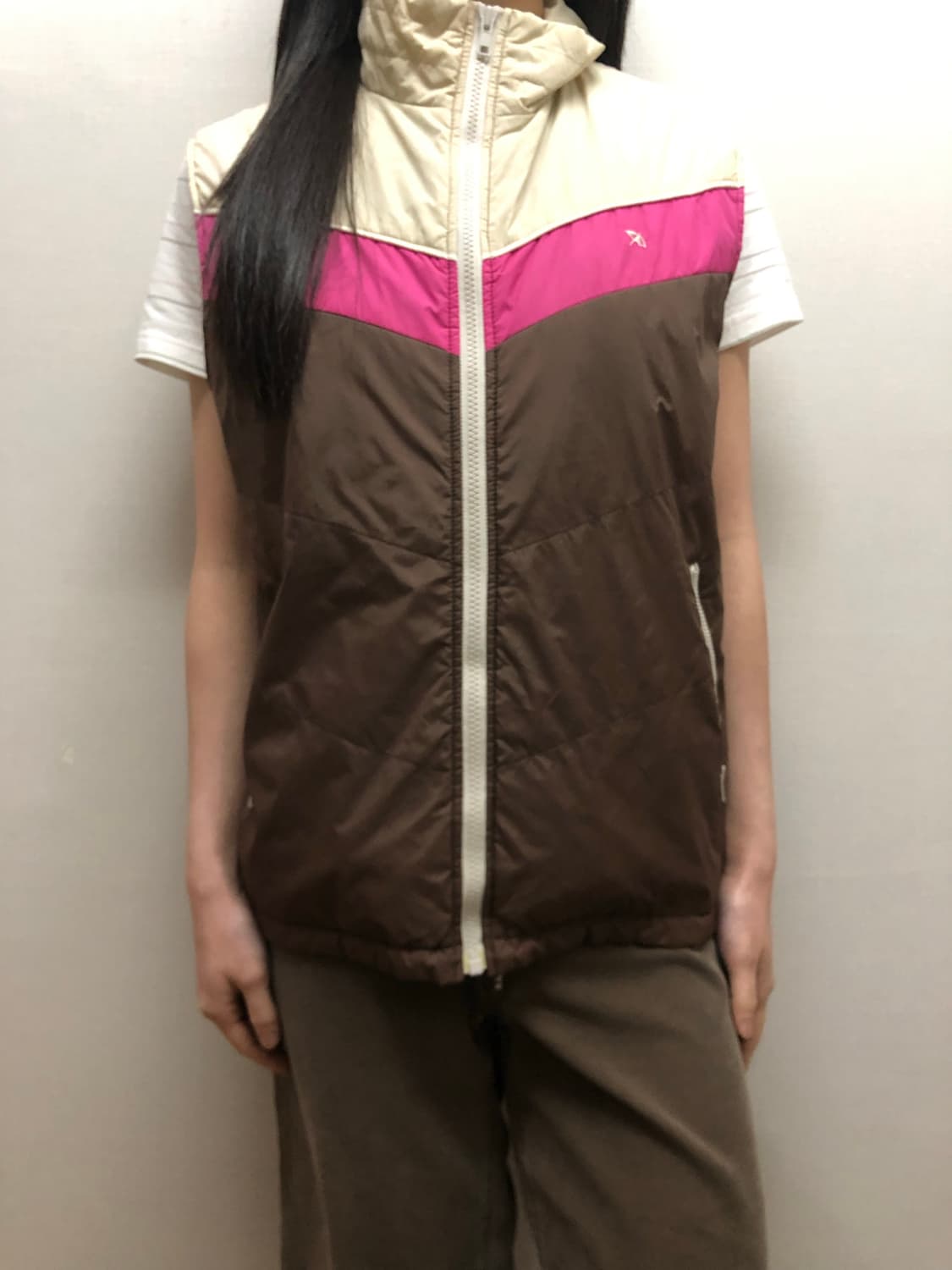 빈티지 아놀드파머 브라운 패딩 베스트 상품이미지8