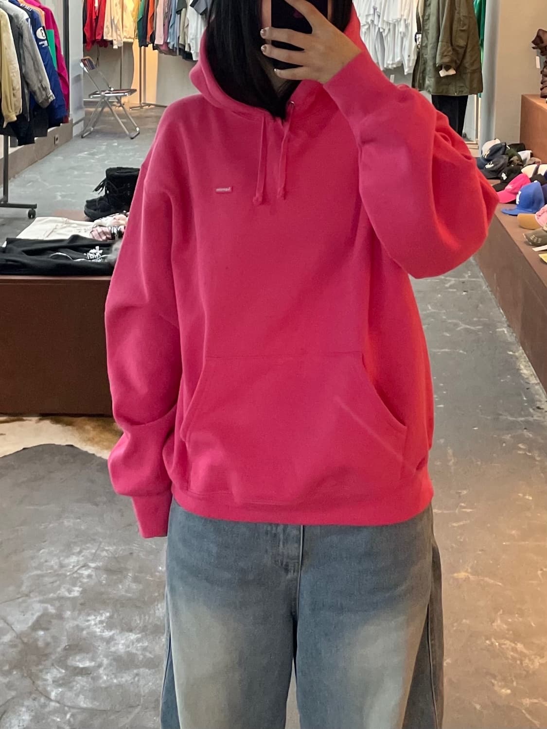 슈프림 스몰박스 후드스웨트 셔츠 마젠타 H1778 상품이미지1