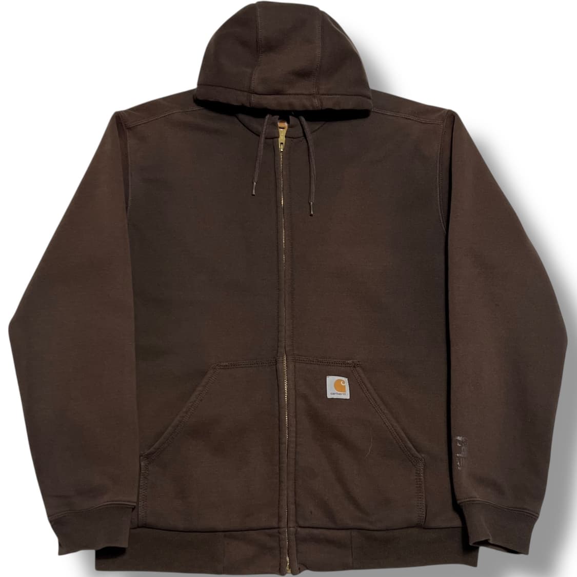 Carhartt 써멀 오버사이즈 브라운 후드집업 상품이미지1