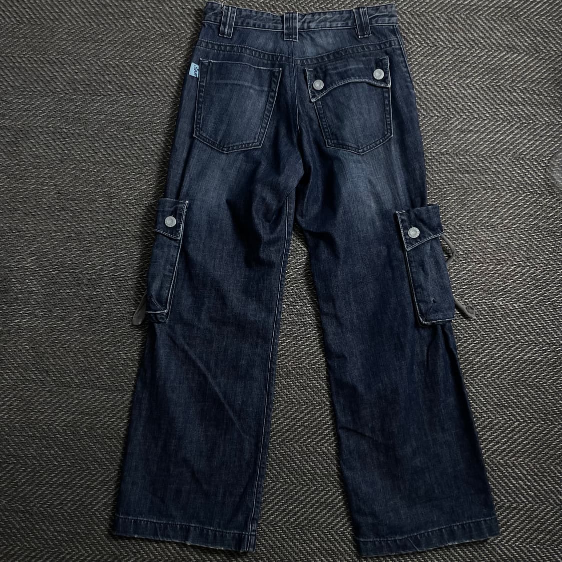빈티지 y2k 데님 퍼티그 카고 팬츠 y 4123 상품이미지4