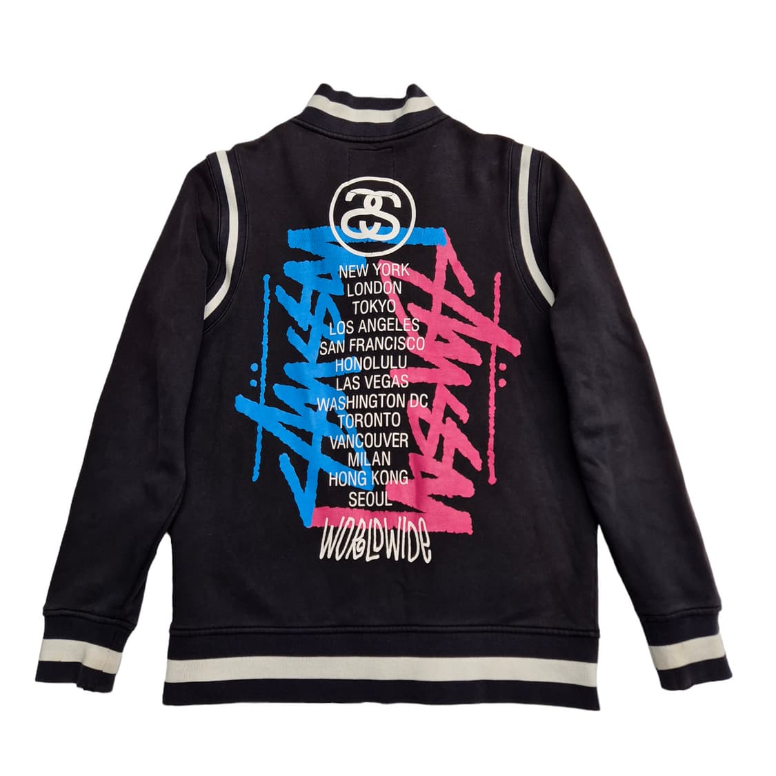 [M] stussy 스투시 월드투어 바시티자켓 상품이미지5