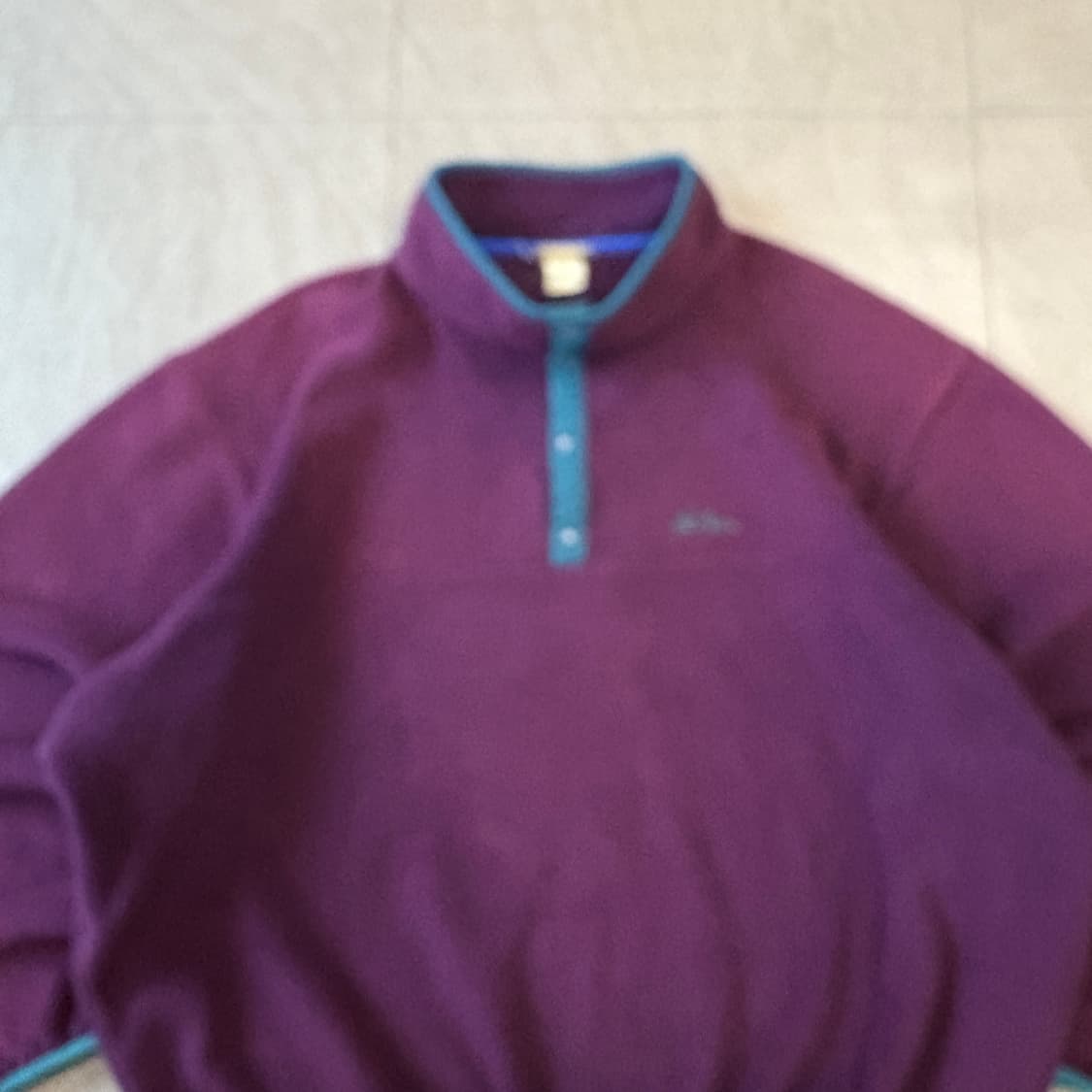 90s L.L.bean 90년대 생산 엘엘빈 버건디 신칠라 스냅티 상품이미지2