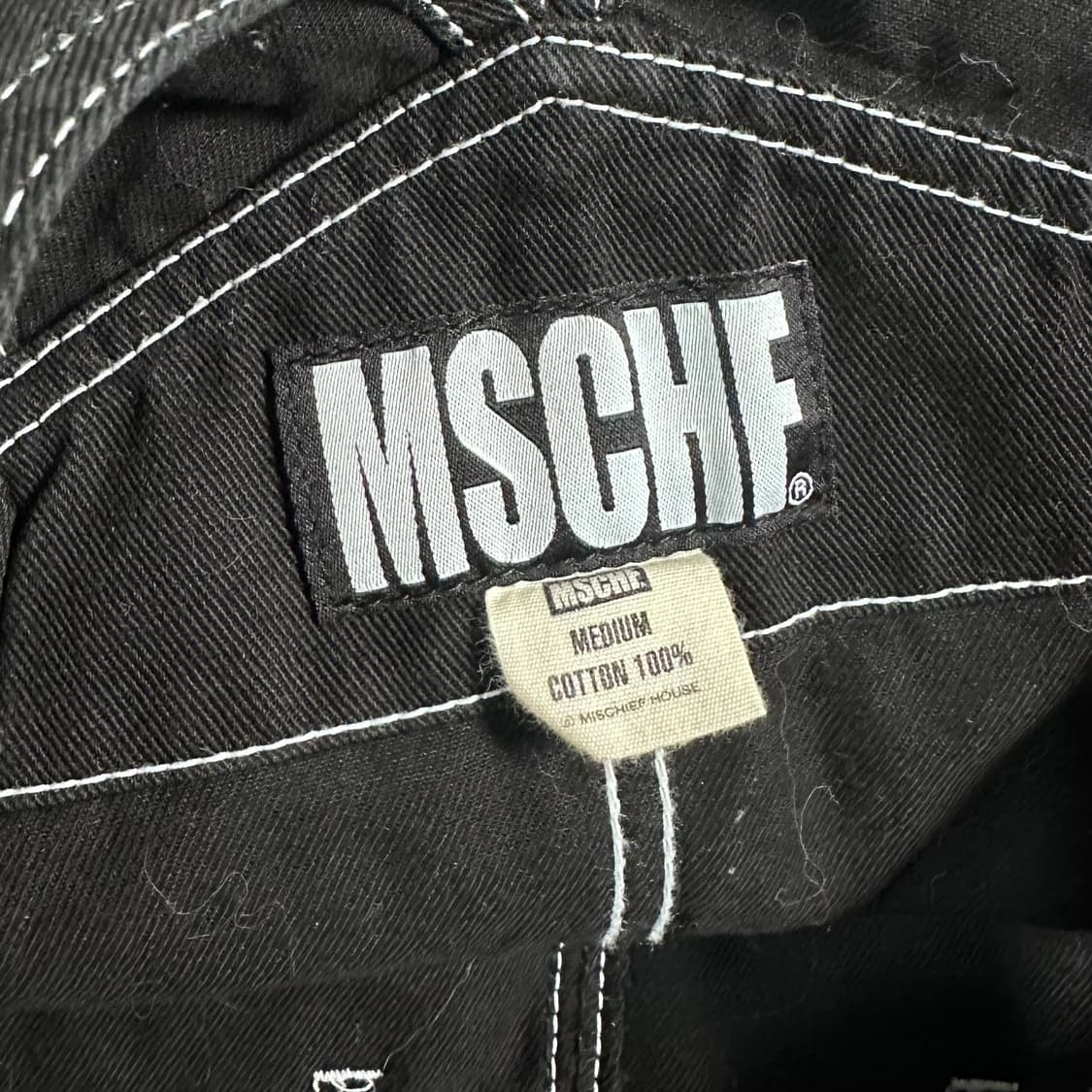 미스치프 블랙 멜빵 오버롤 상품이미지6