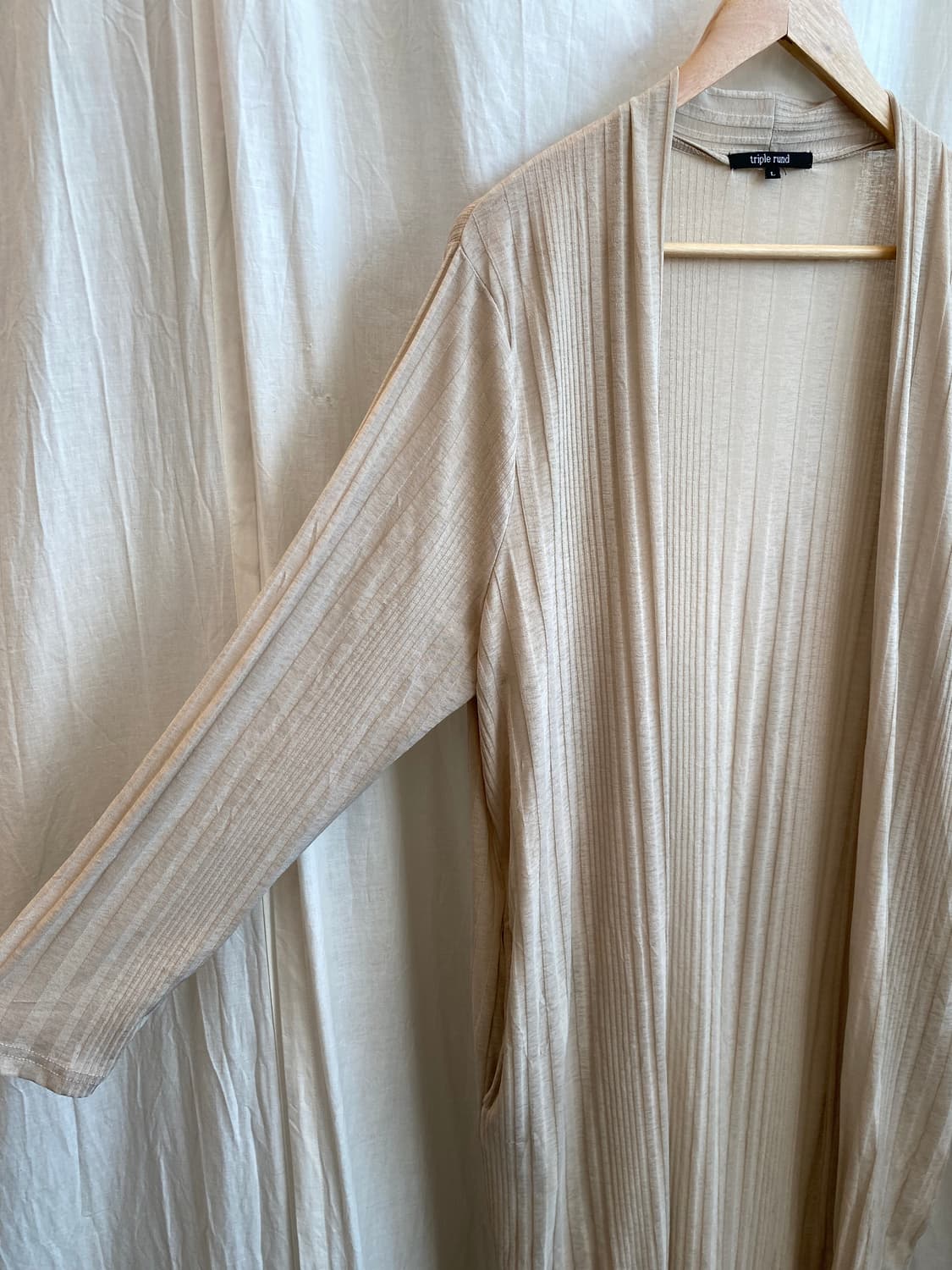 베이지 롱시스루가디건(L) 상품이미지7