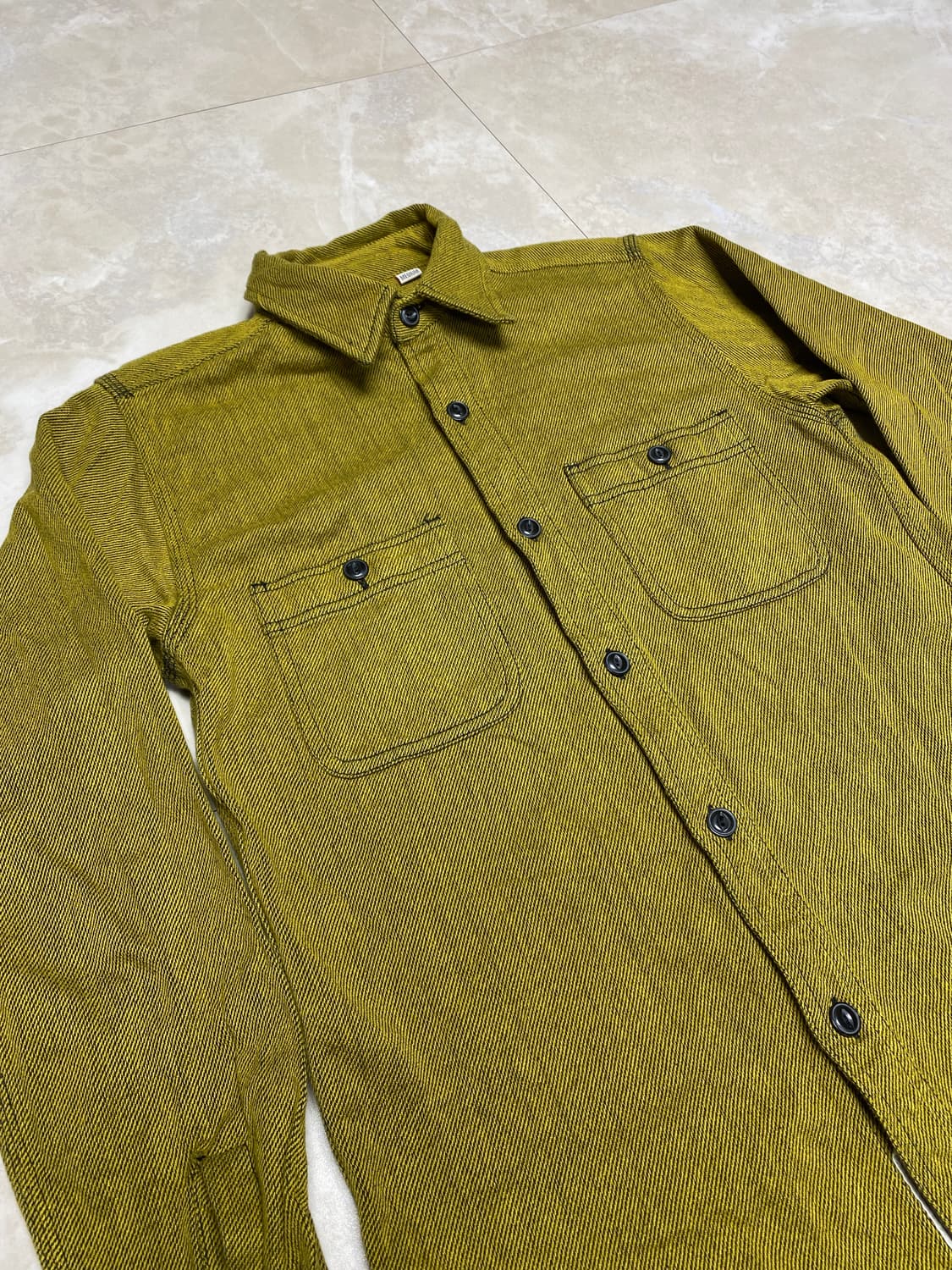 휴스턴 솔리드 비에라 워크셔츠 머스타드 M 상품이미지1