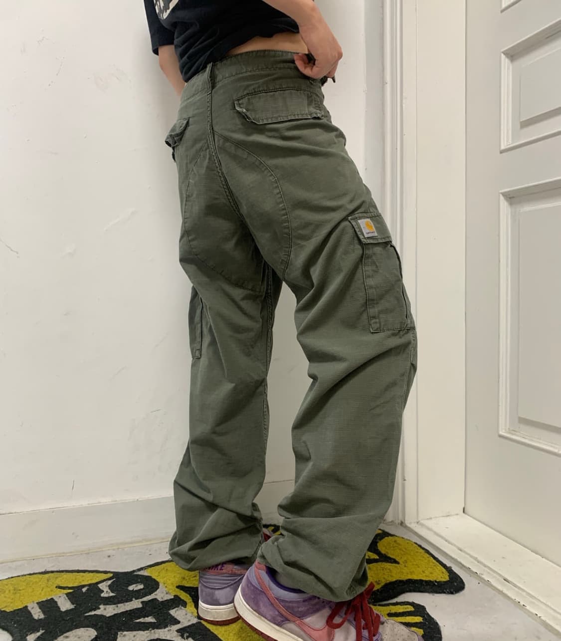 칼하트 립스탑 카키 카고팬츠 상품이미지1