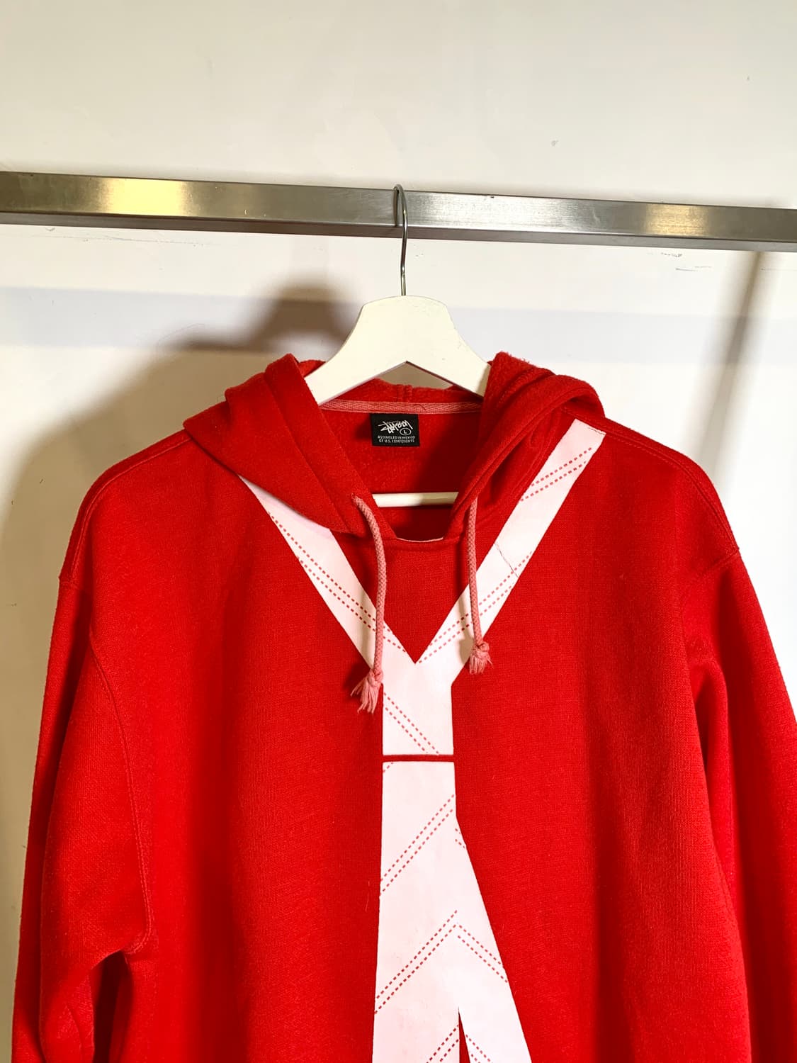 Stussy 00’s Neck Tie Hoodie 상품이미지4