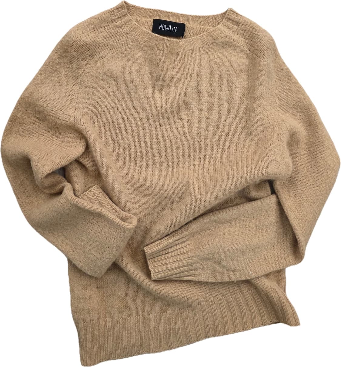 HOWLIN' 베이지 라운드넥 니트 상품이미지2