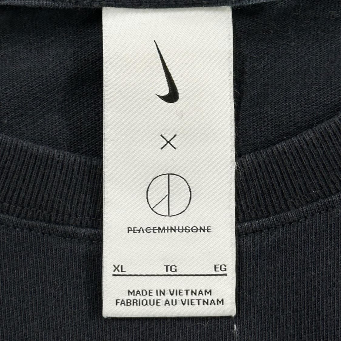 나이키 x 피스마이너스원 블랙 롱 슬리브 맨투맨 (XL) 상품이미지6