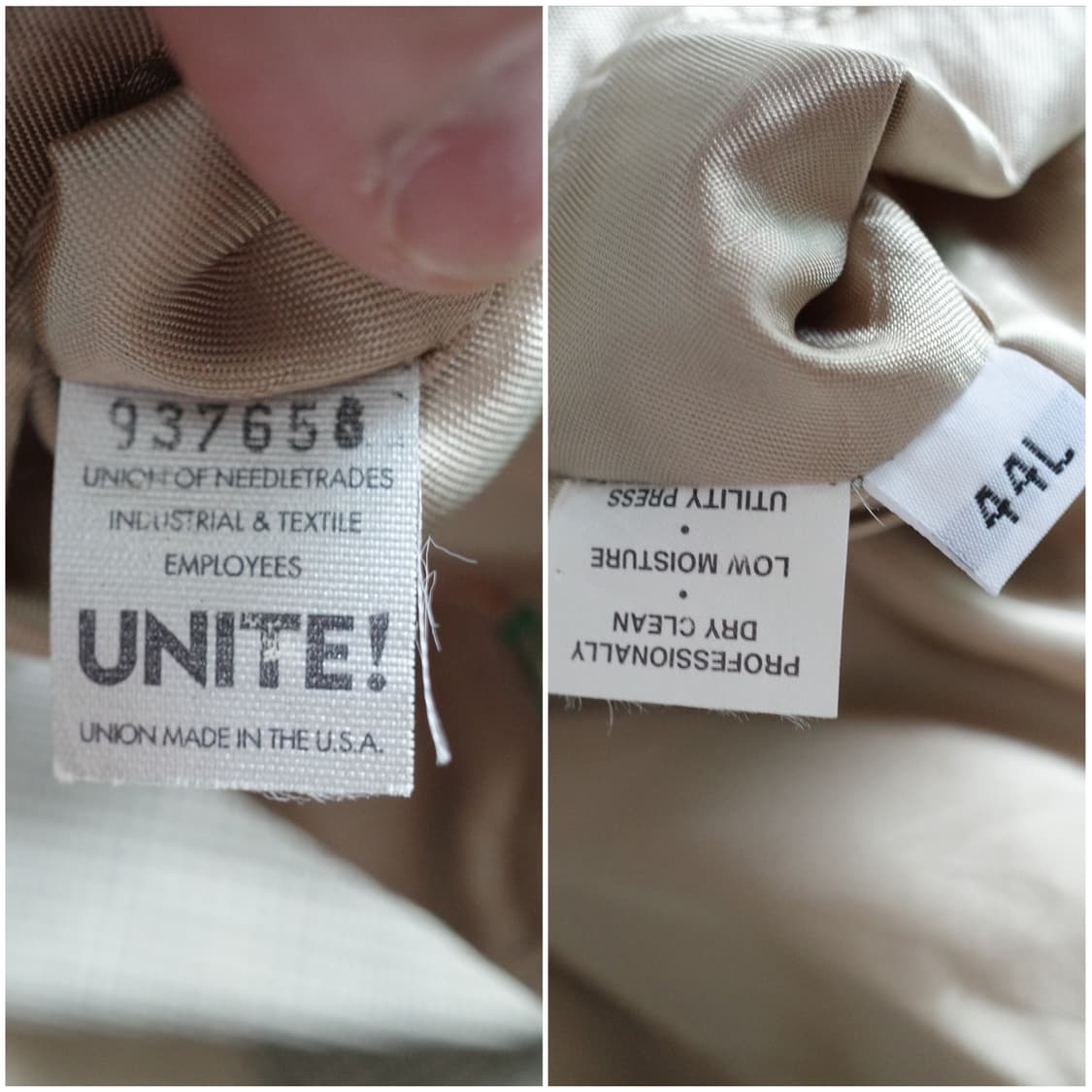 90s 타미힐피거 MADE IN USA 빈티지 체크 블레이저 44L 상품이미지6