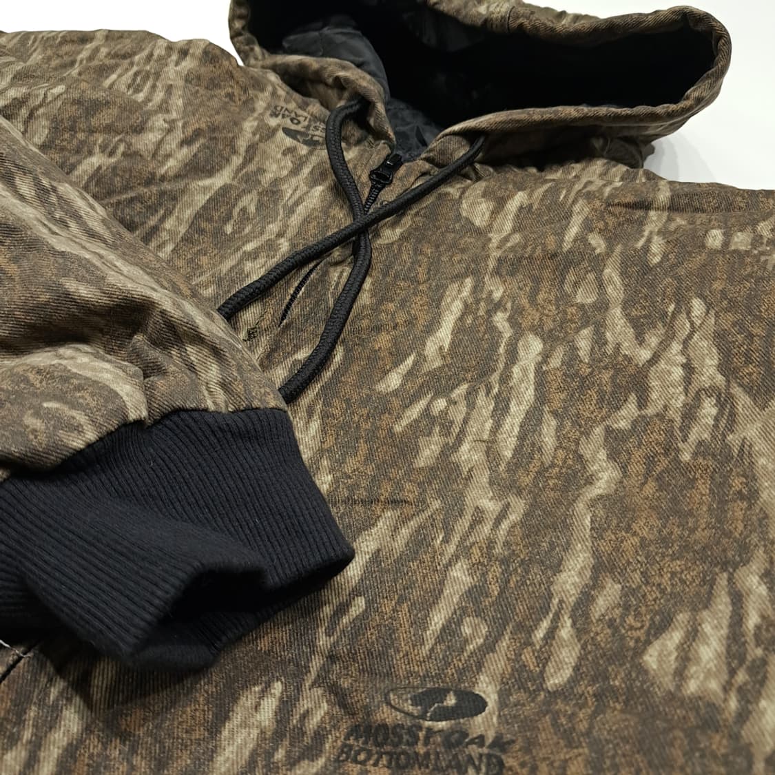 CL690 3XL 모시오크 바텀랜드 90s 퀼팅 후드 카모 자켓 점퍼 상품이미지4