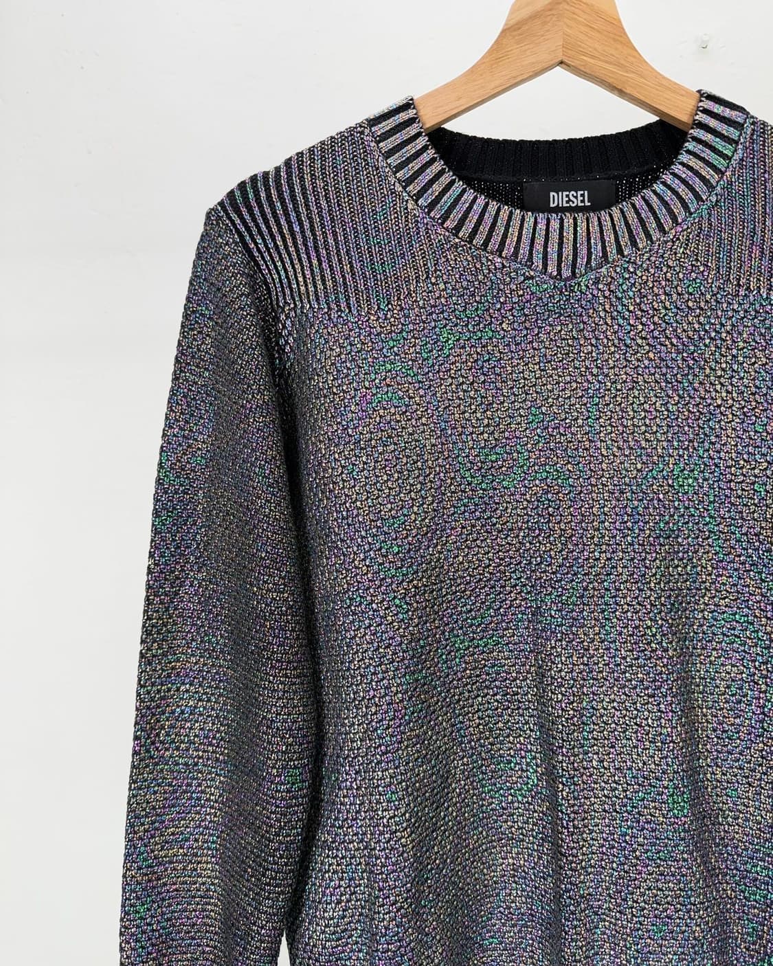 디젤 홀로그래미 벨베틴 라운드 니트 스웨터 상품이미지2