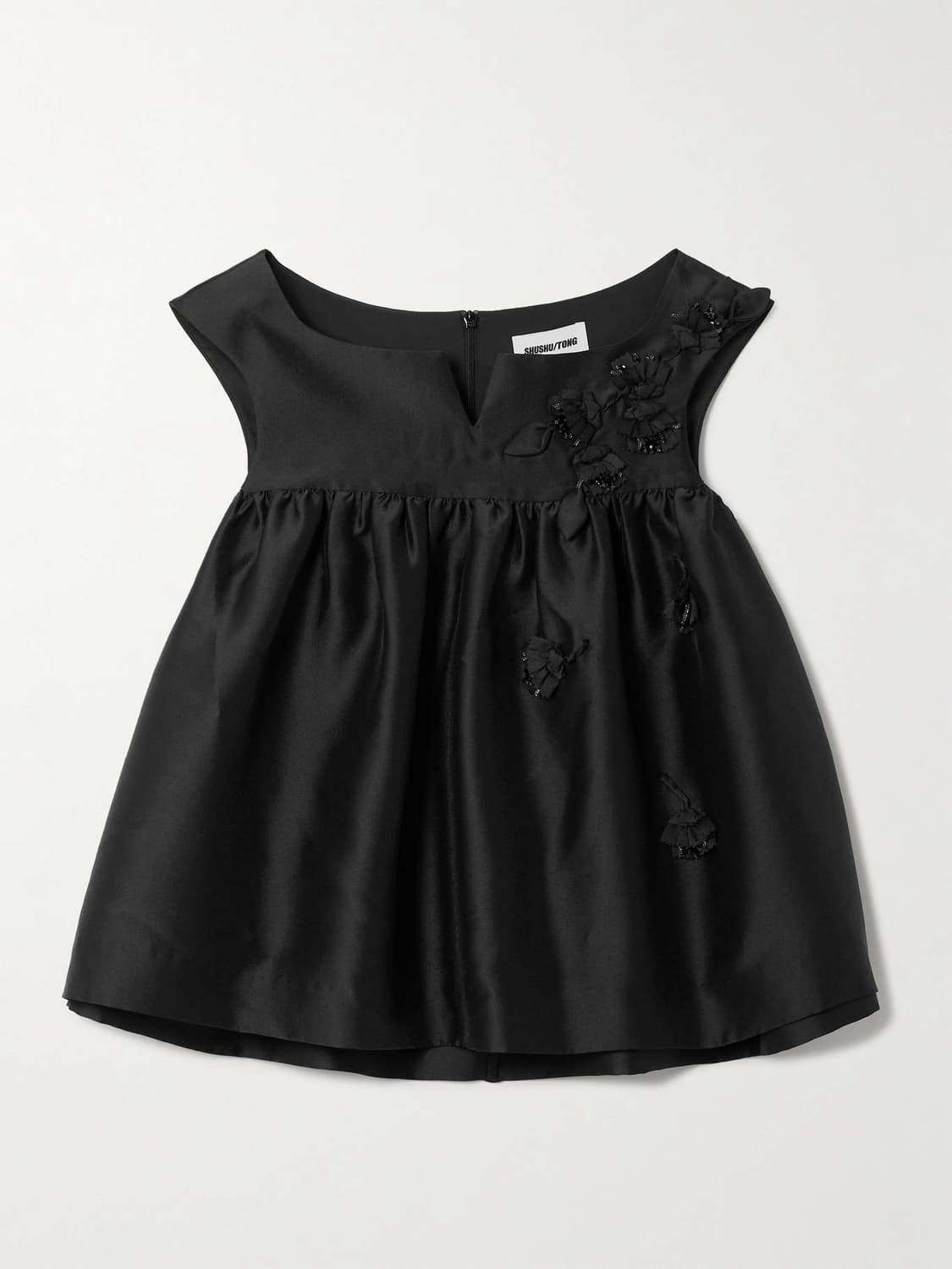 [8,10]슈슈통 25fw Notched Fluffy 슬리브리스 탑 상품이미지5