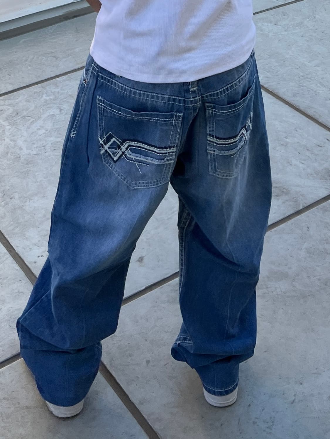 빈티지 자수 힙합팬츠 상품이미지2