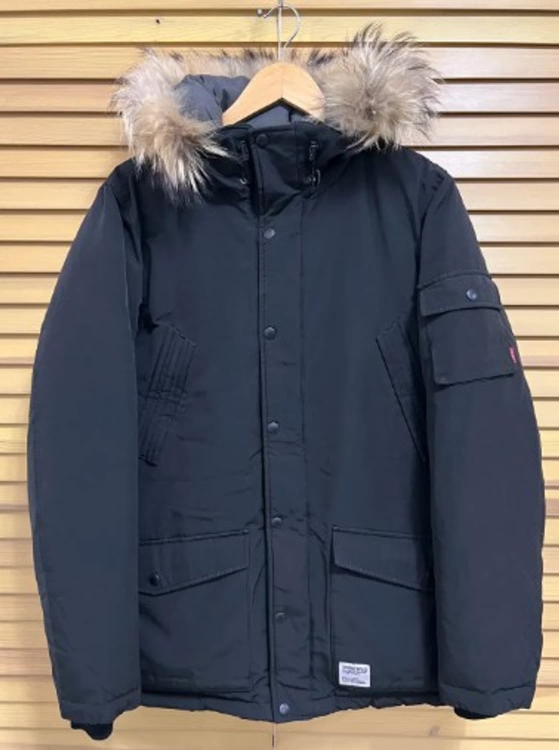 커버낫 남성 블랙덕다운야상패딩 L 상품이미지2