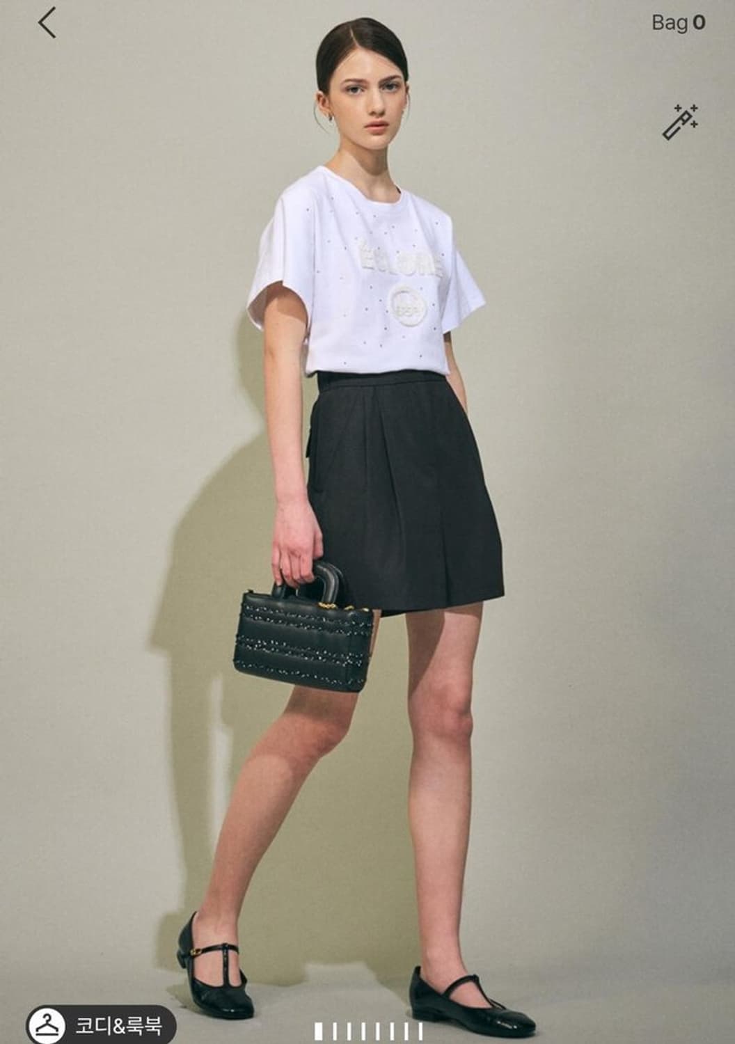 한섬 마인 2025 사이드 밴딩 투턱 쇼츠 64-94사이즈 상품이미지1